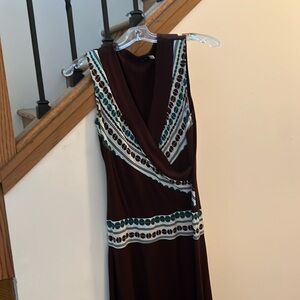 Brow slip on dress